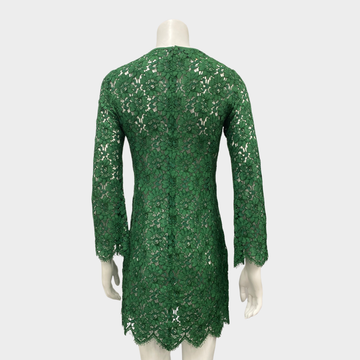 Gucci green lace mini dress Loop Generation