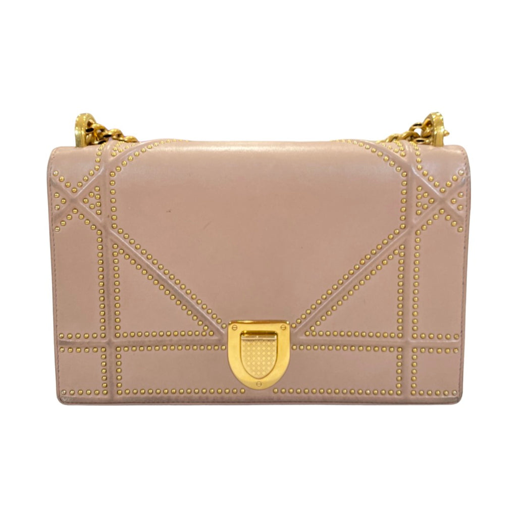 CHRISTIAN DIOR Bag - Diorama Light Pink Calfskin Shoulder Bag