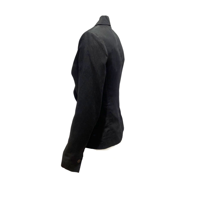 pre-loved ISABEL MARANT black linen jacket | Size 1