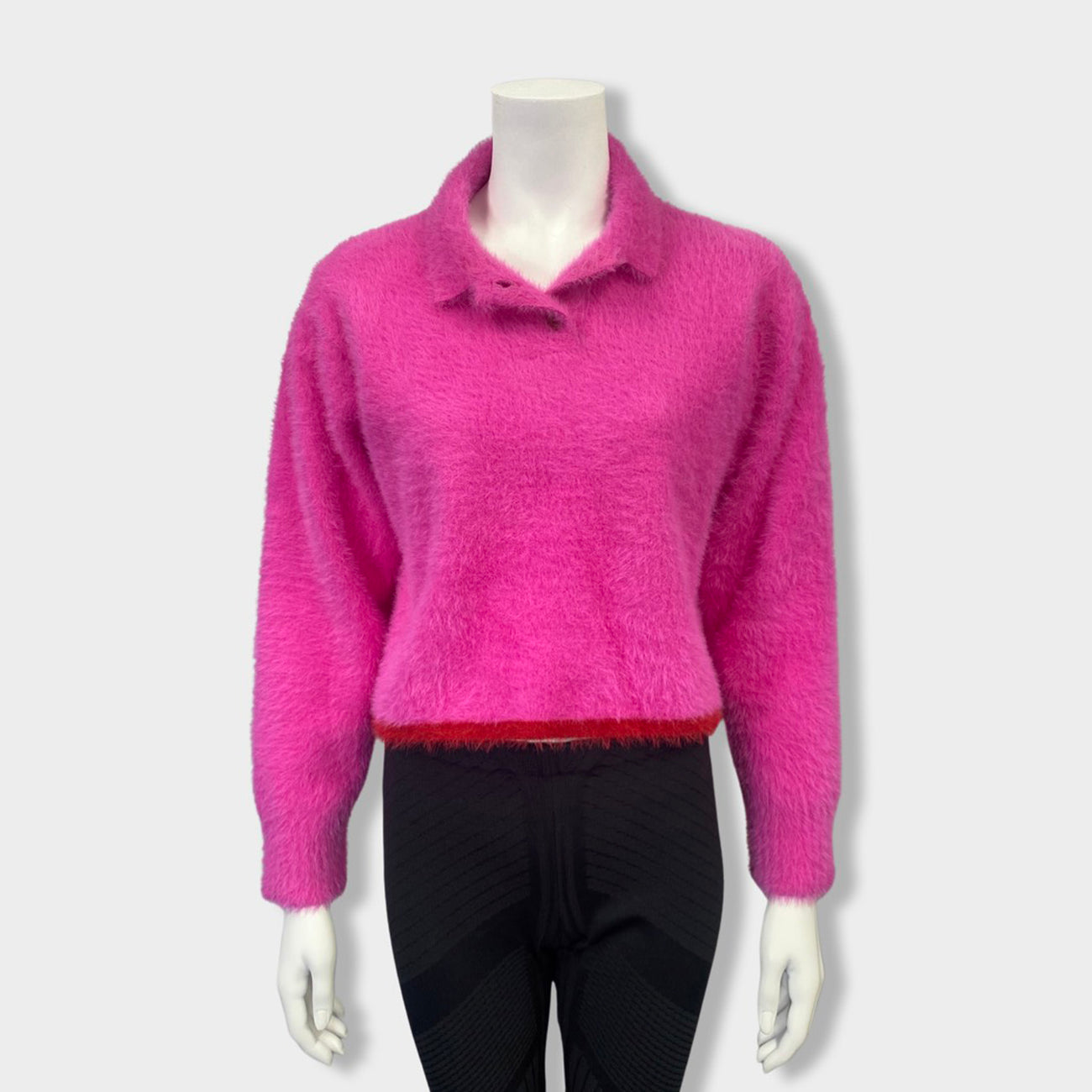 JACQUEMUS Le Polo Neve pink knitted jumper – Loop Generation