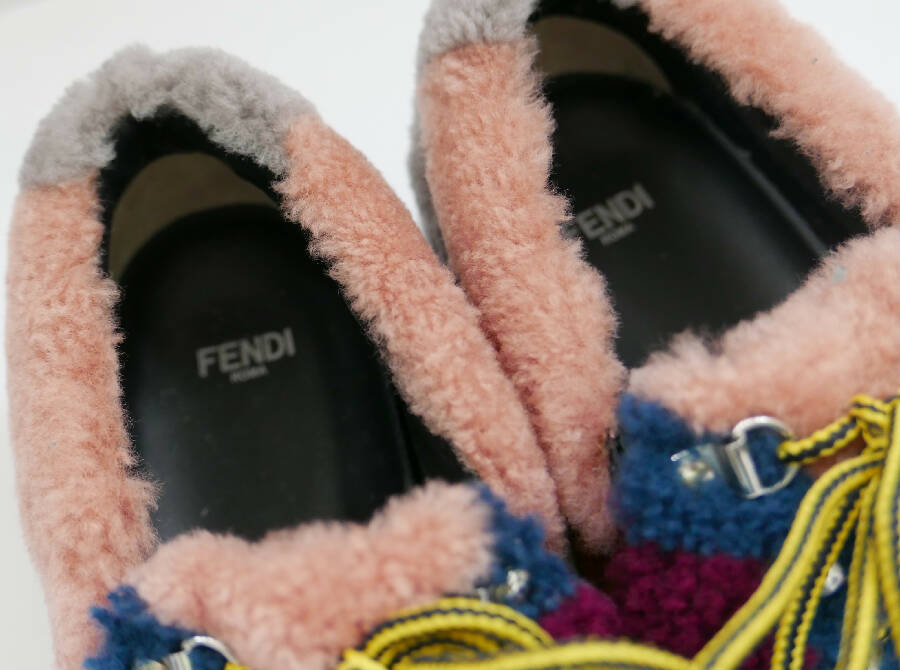 Fendi fur store trainers