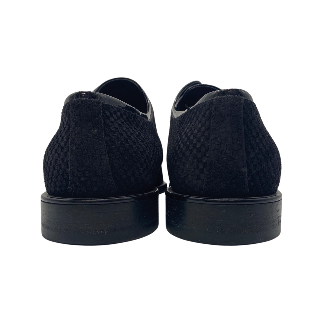 LOUIS VUITTON black suede lace-up loafers – Loop Generation