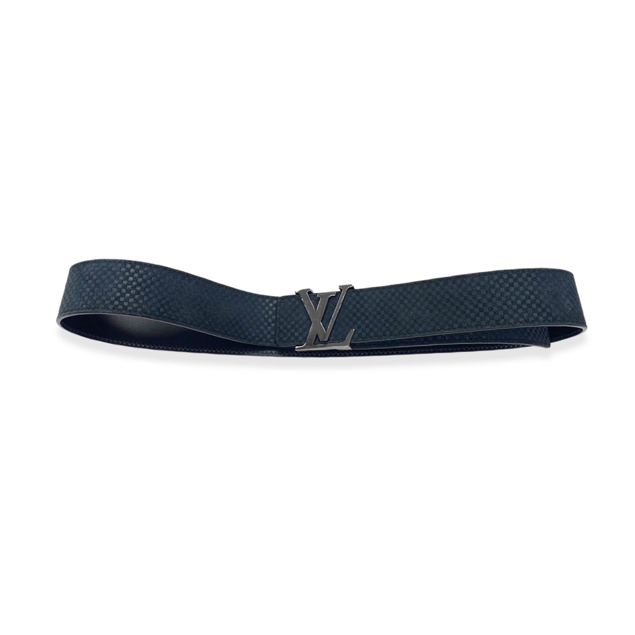 Pre-owned Louis Vuitton Leather Belt In Navy