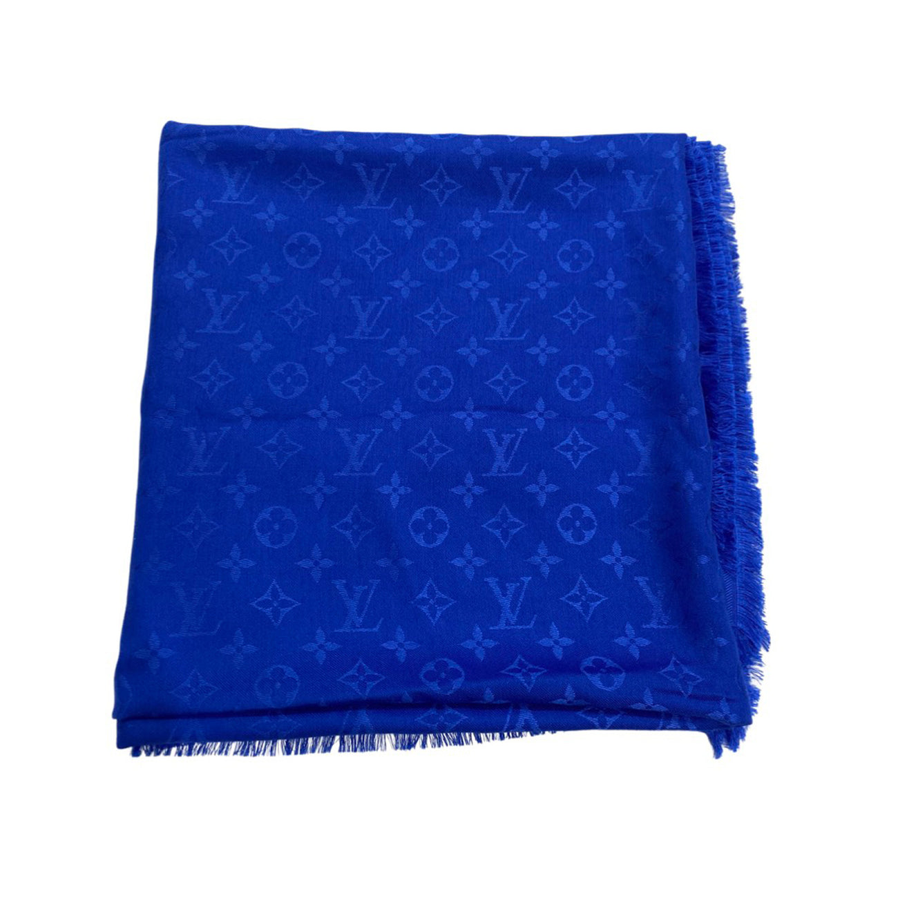 Louis Vuitton Monogram Shawl Blue