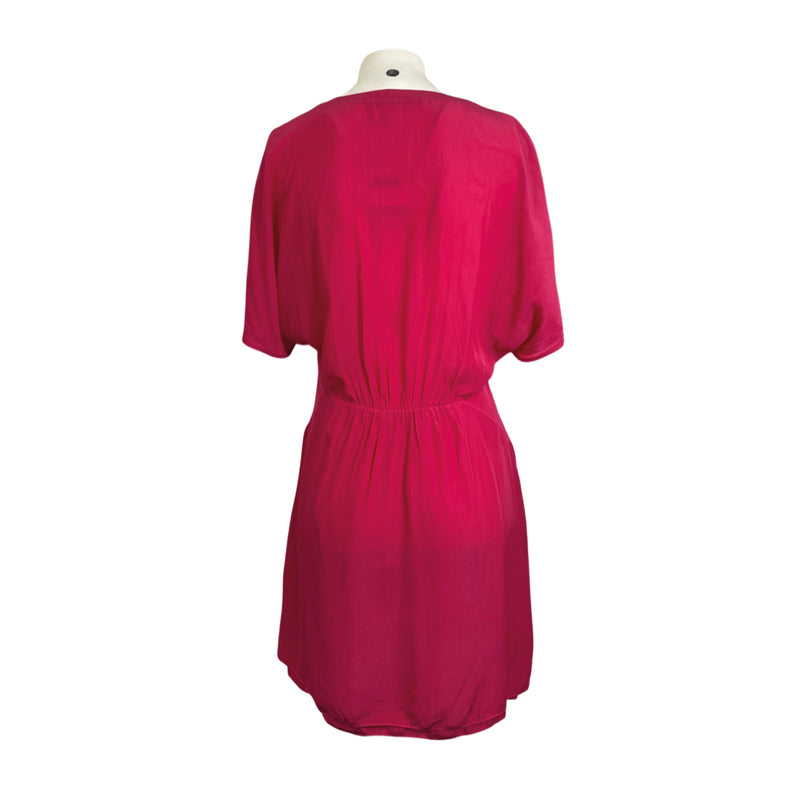 second-hand MAJE fuchsia summer dress