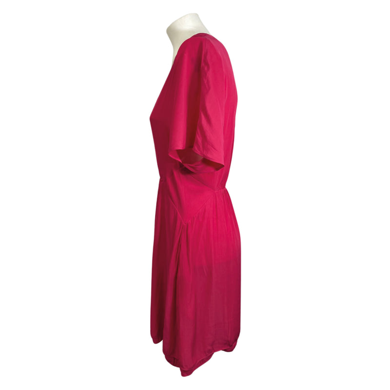 pre-owned MAJE fuchsia summer dress