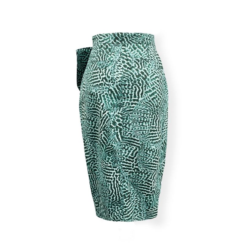 MAX MARA green print cotton skirt Loop Generation