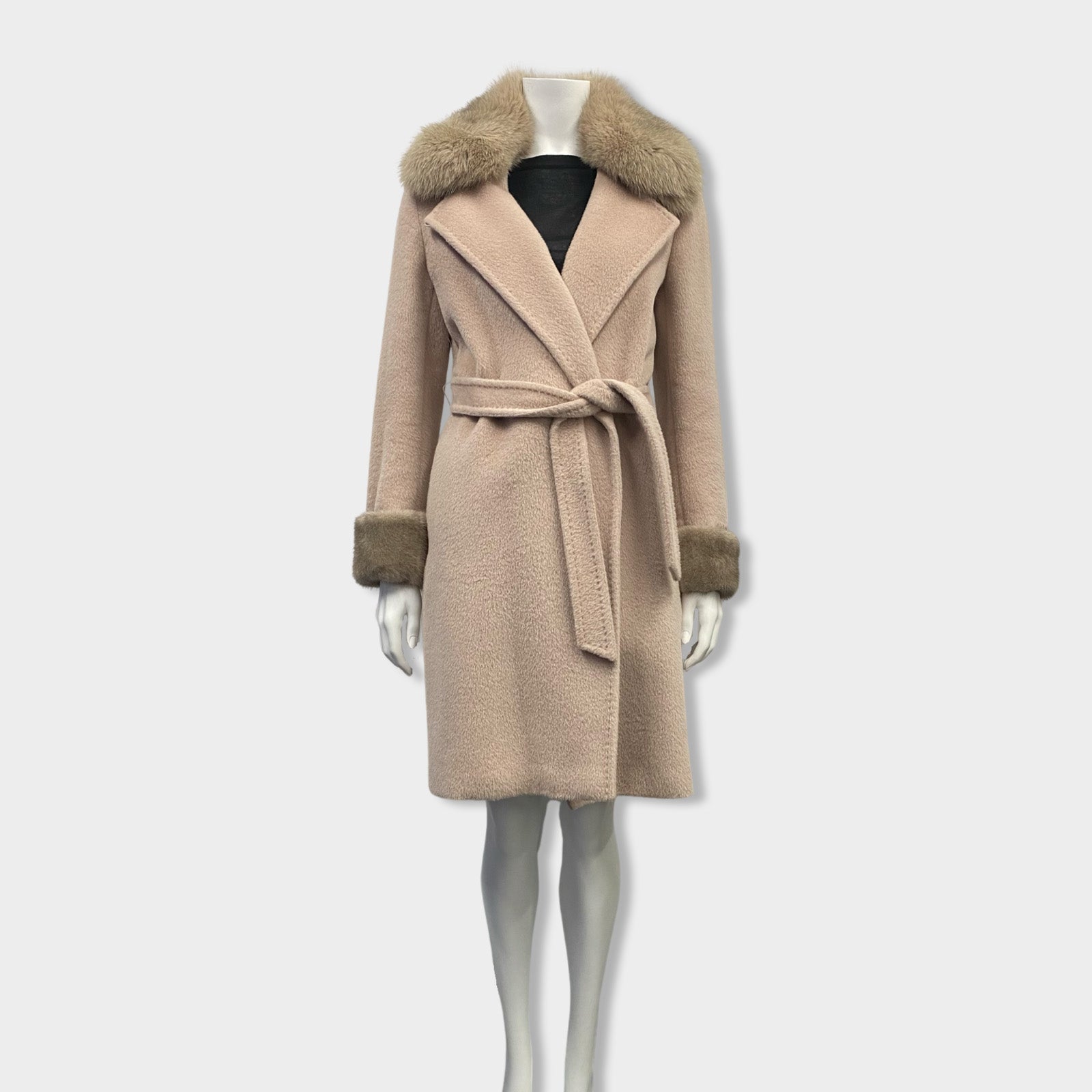 Max mara 2025 fur collar coat