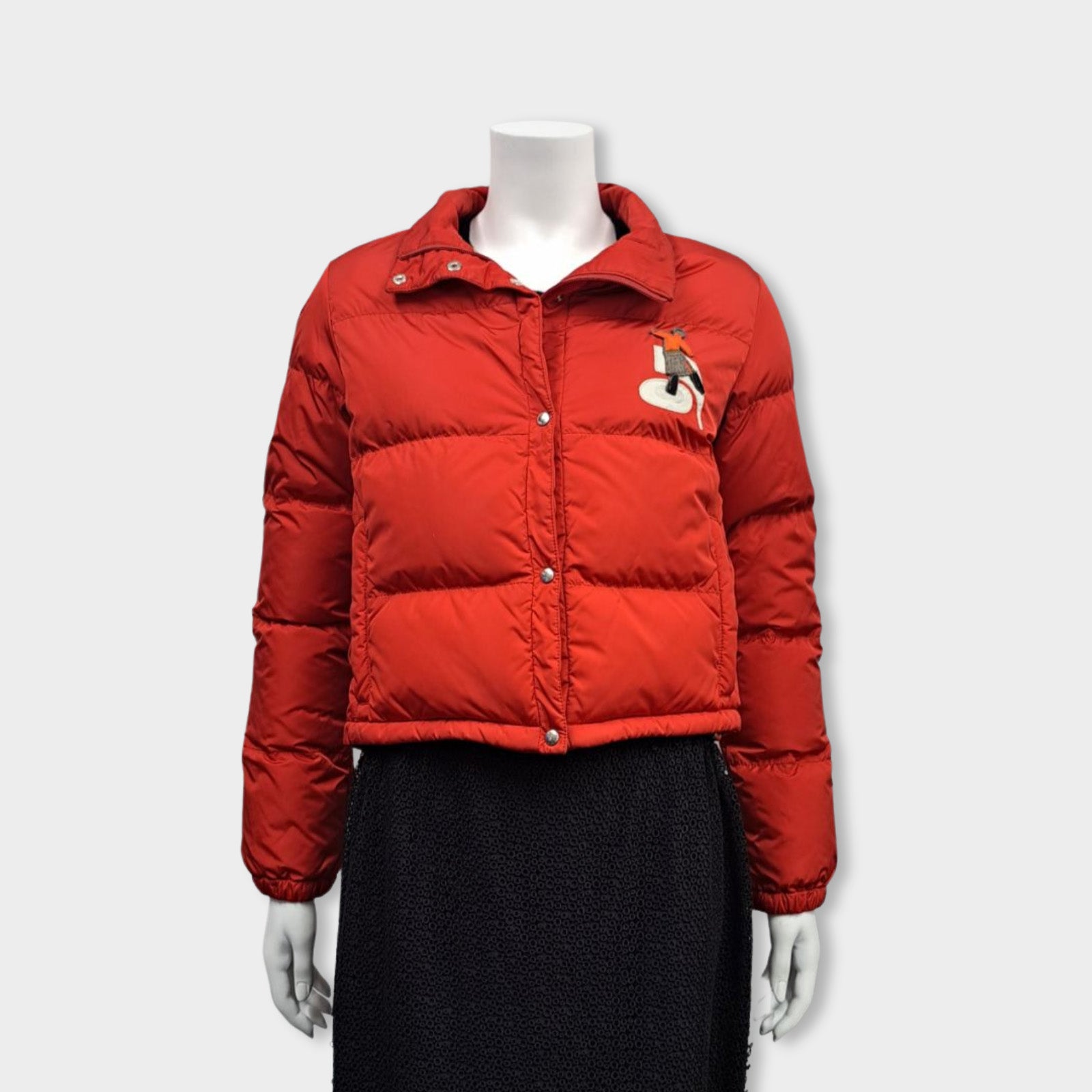 PRADA red down puffer jacket Loop Generation