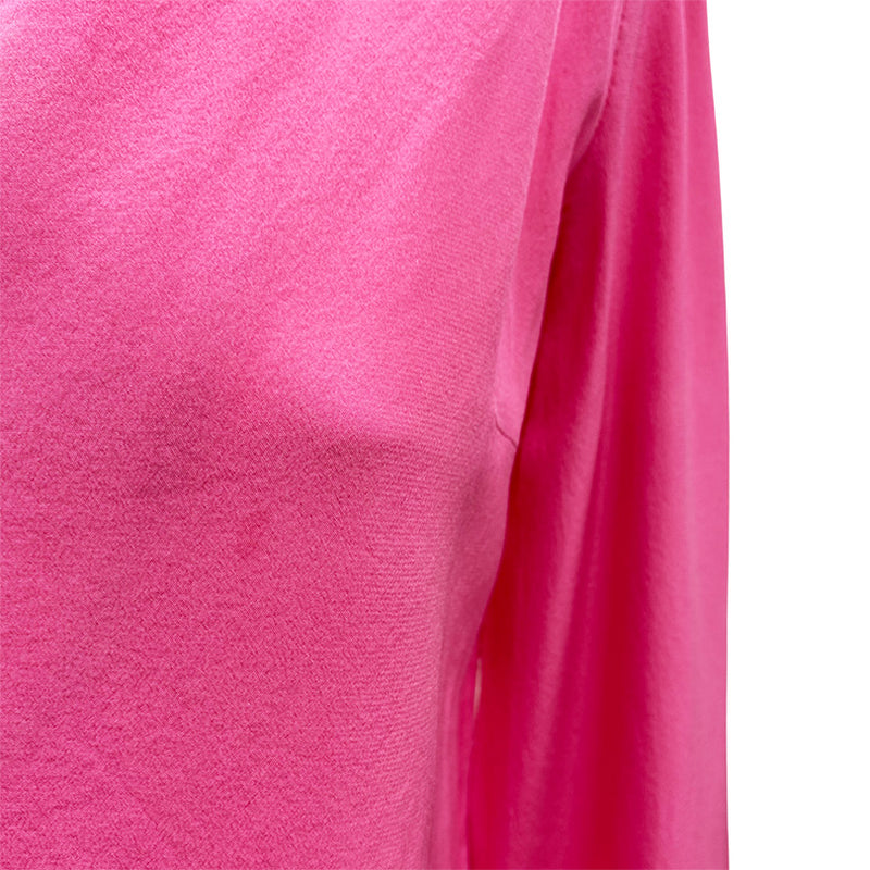 pre-loved SAINT LAUREN pink silk blouse