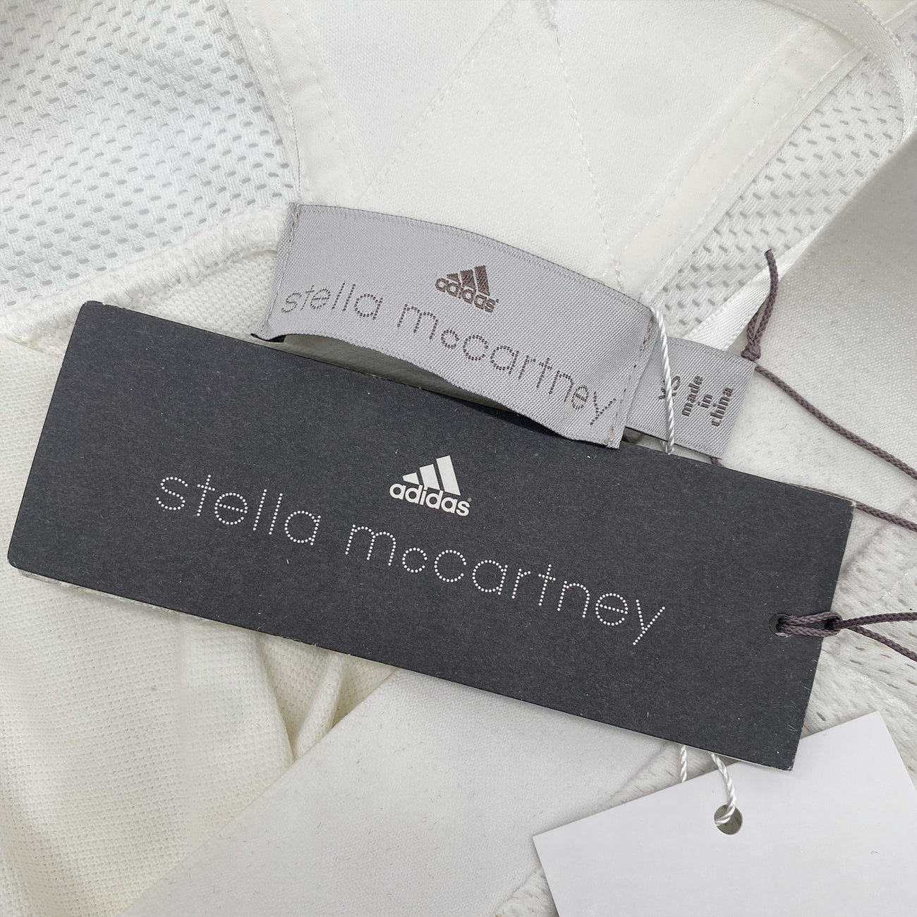 ADIDAS X STELLA MCCARTNEY white mesh nylon top – Loop Generation