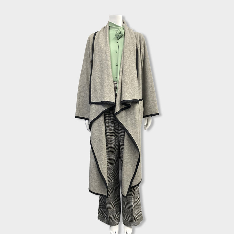 pre-owned STINE GOYA grey wool coat