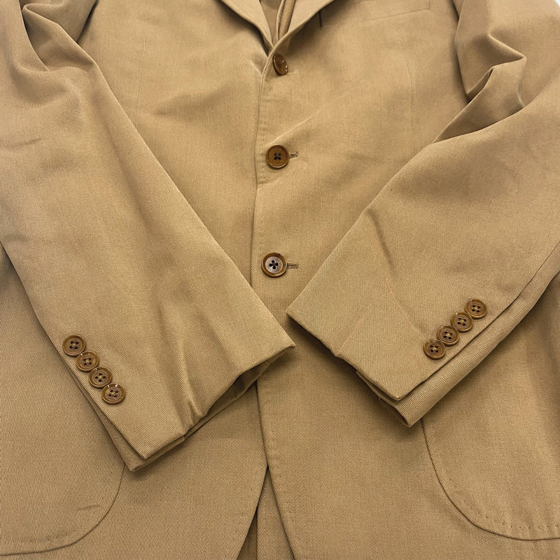 THE ARMOURY camel cotton set of jacket and trousers