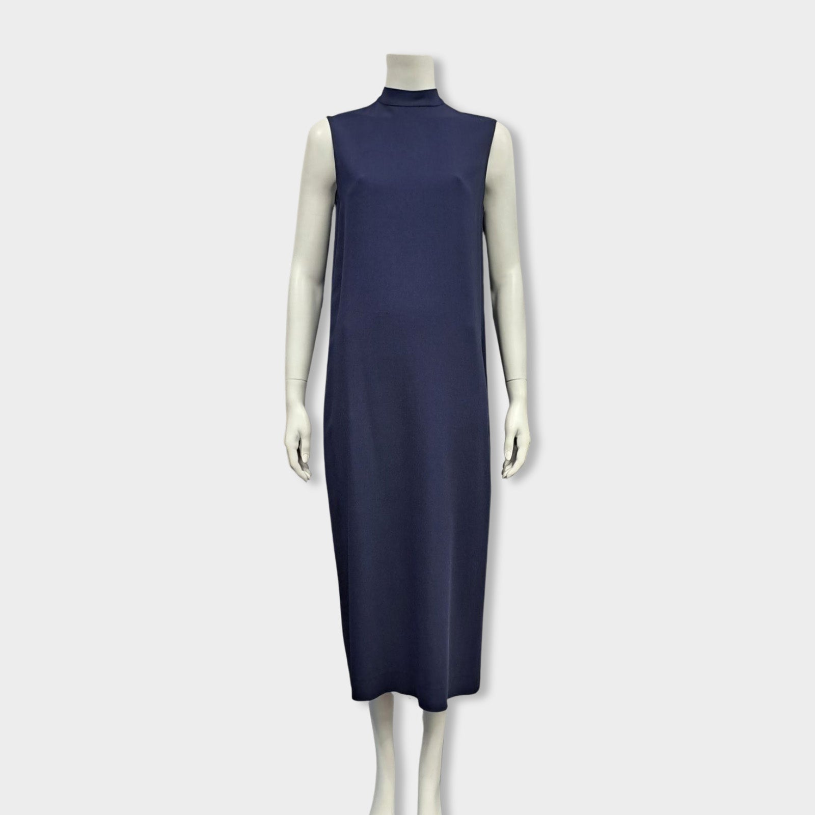 THE ROW navy dress Loop Generation