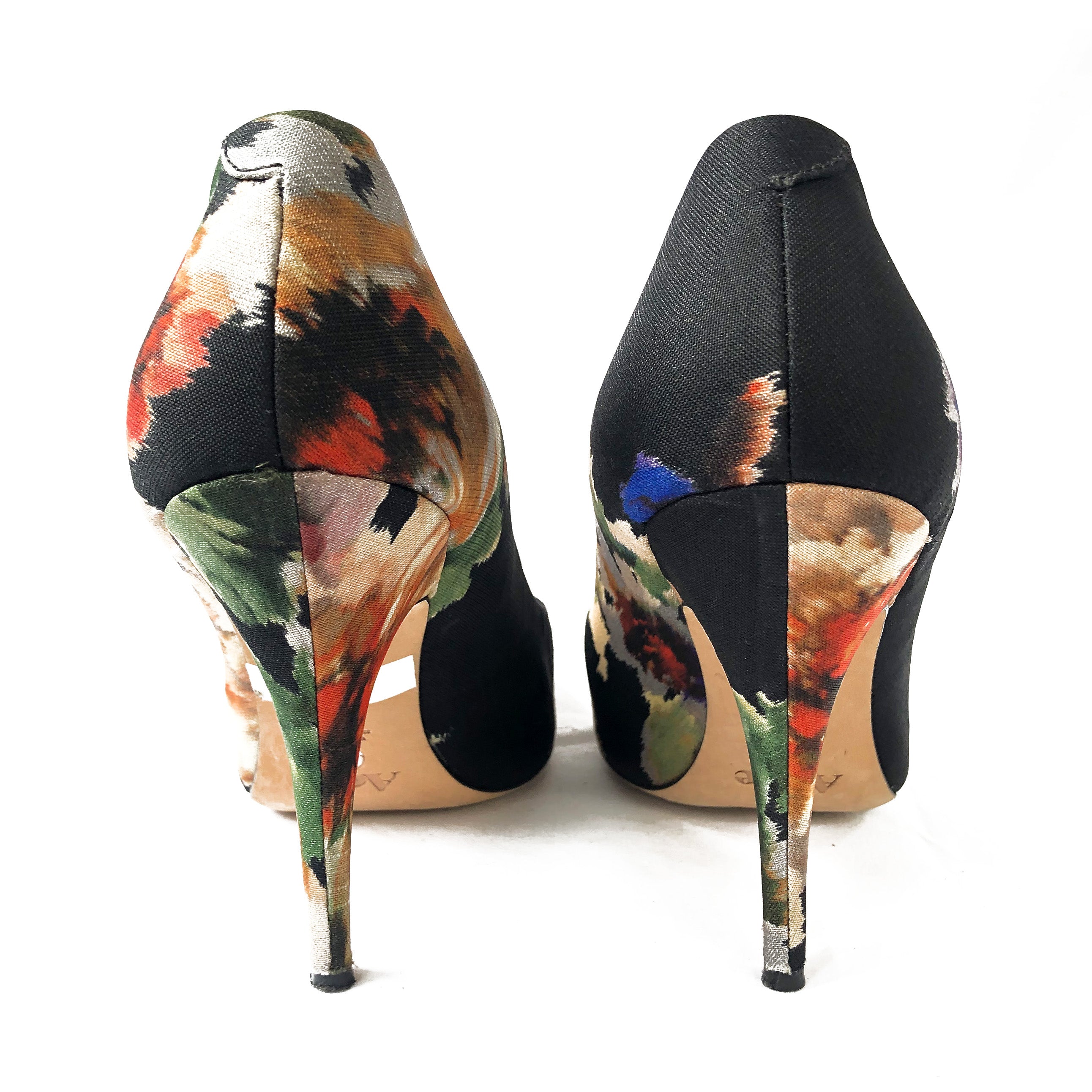 Flower 2024 print heels