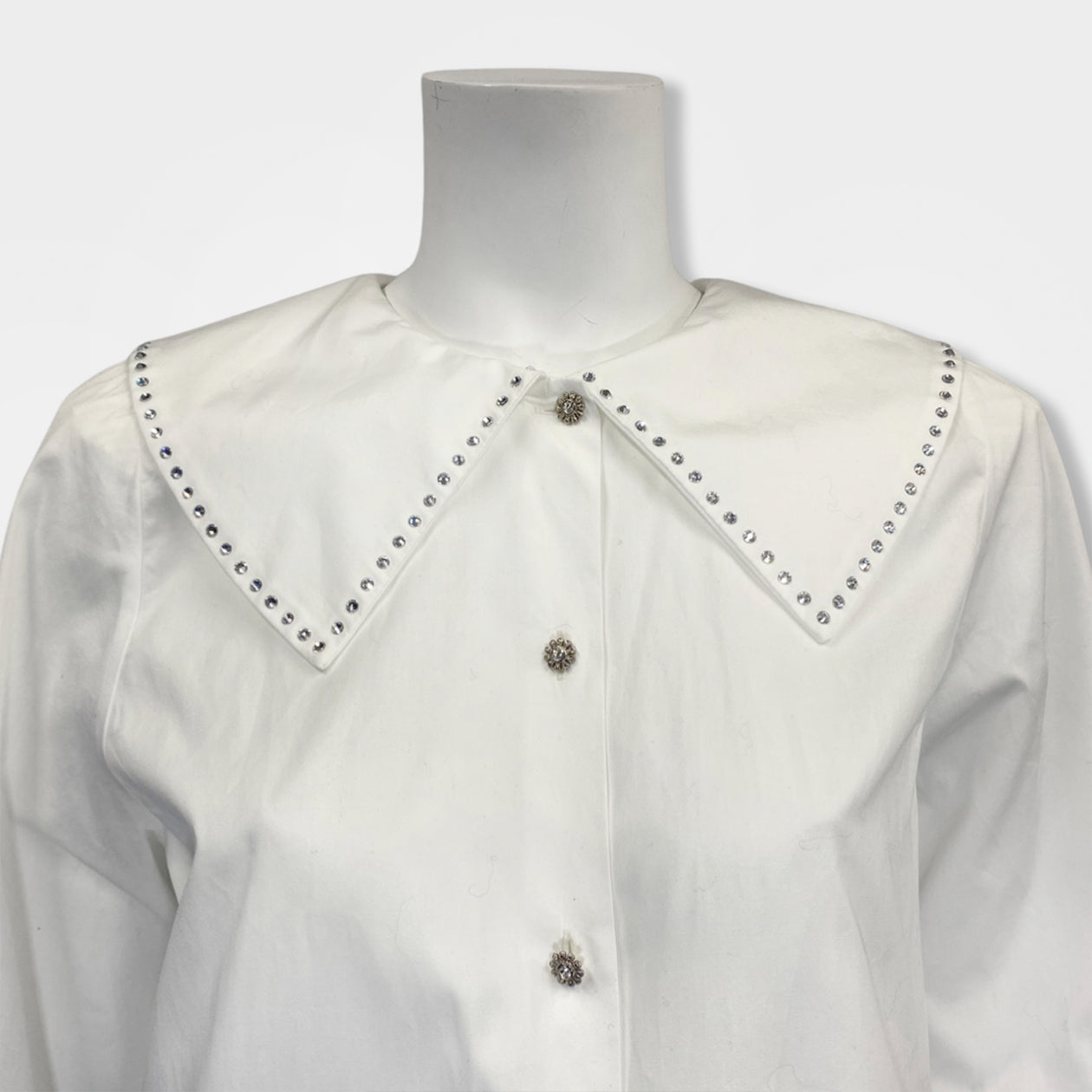 ALESSANDRA RICH white cotton shirt – Loop Generation