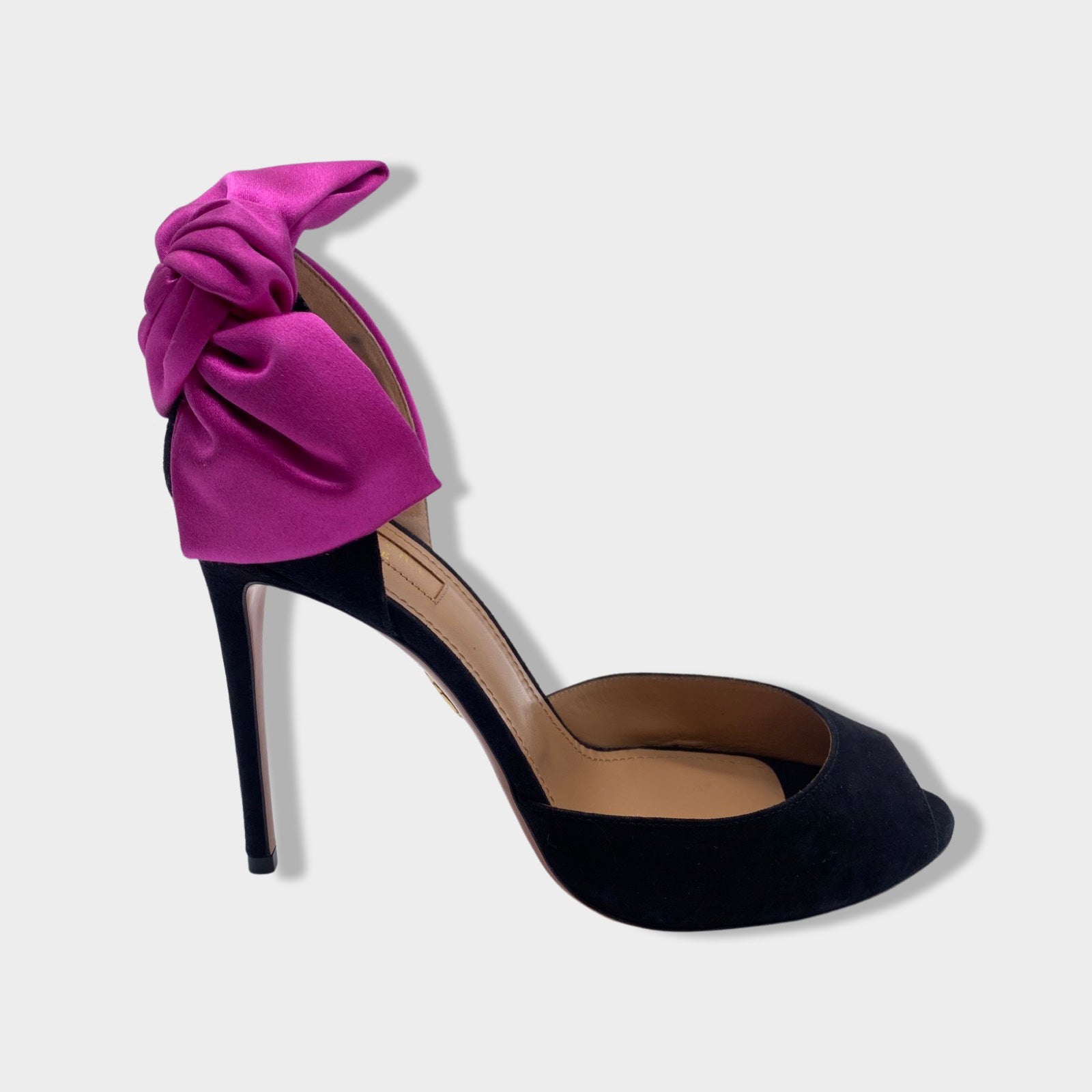 Fuchsia open toe online heels