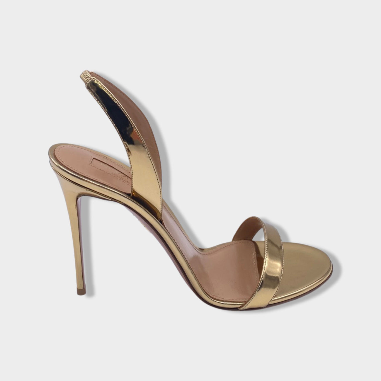 Gold hot sale aquazzura heels