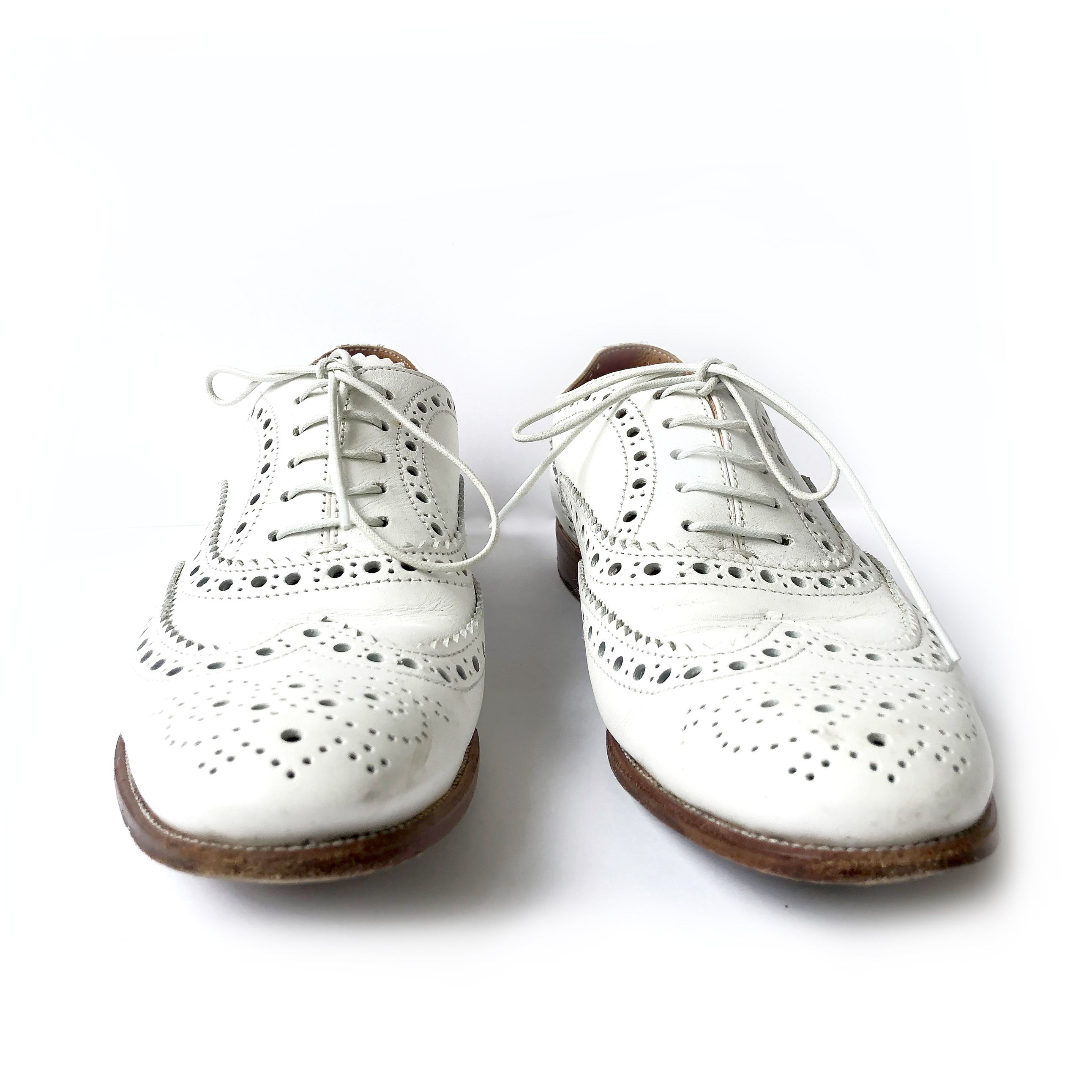 CHURCH'S Burwood off-white leather lace up loafers – Loop Generation