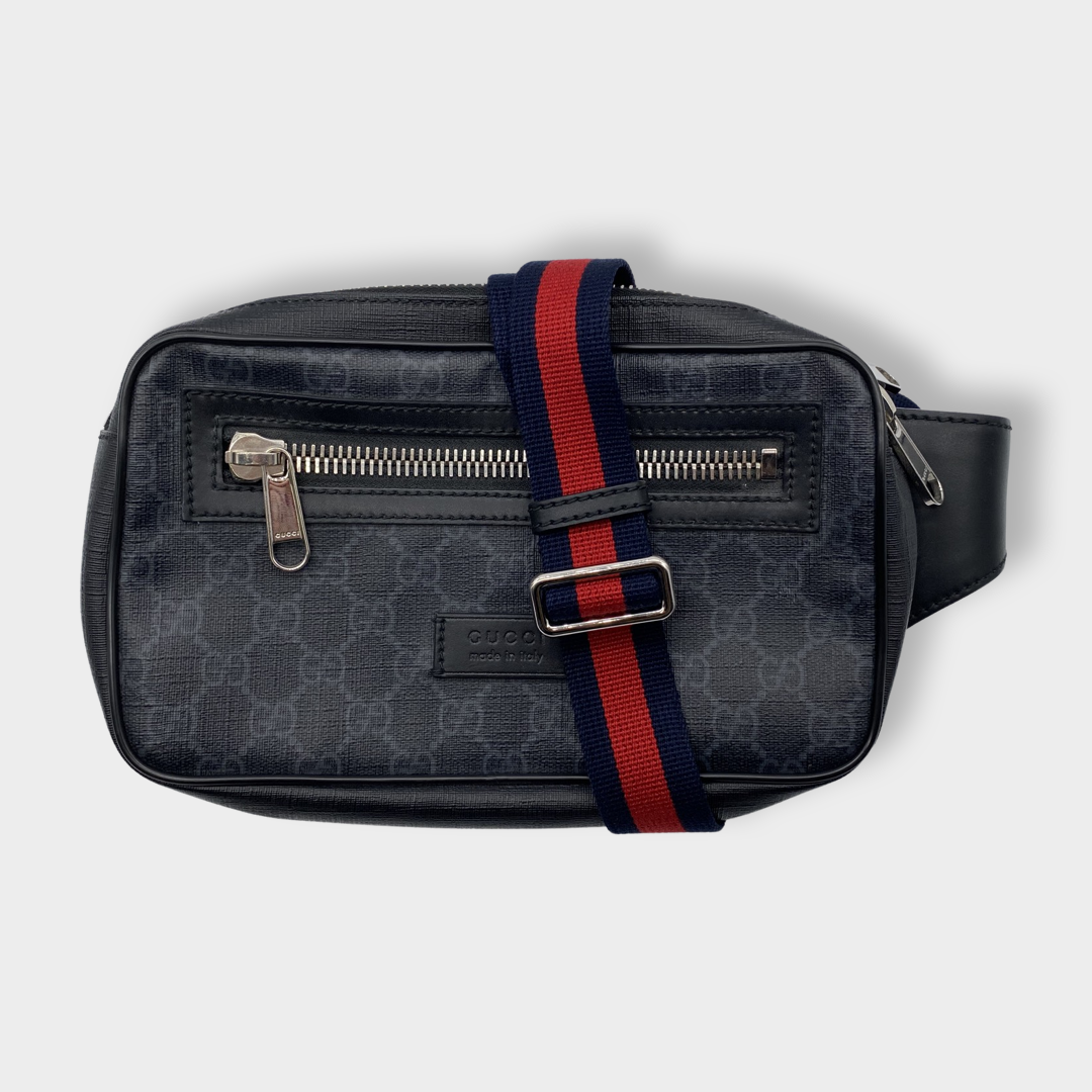 Gucci GG Supreme Belt Bag - Black