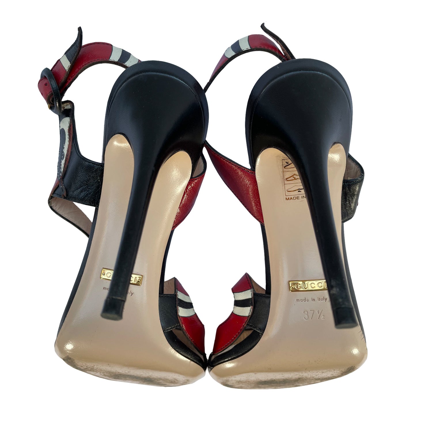 Gucci Lady Leather Horsebit Ankle-Strap Sandals | Neiman Marcus