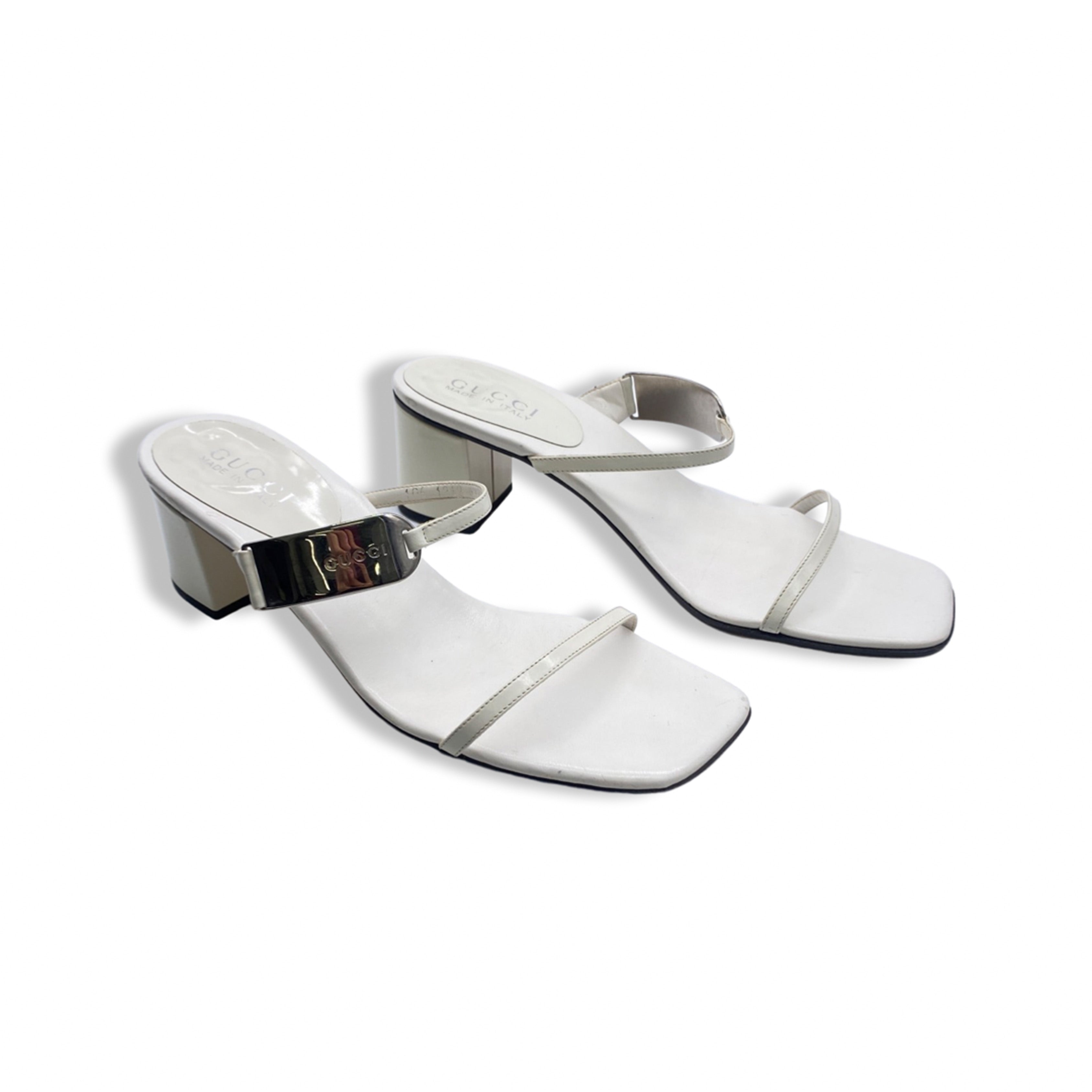 Mules discount gucci blanche