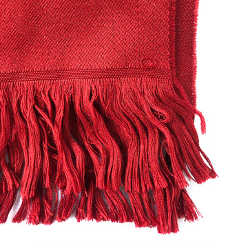 Hocosa Wool/Silk Loop Scarf - Ruby red - Ziloen