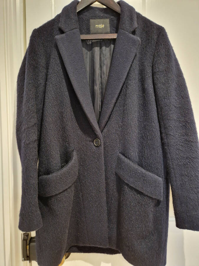 Maje alpaca coat best sale