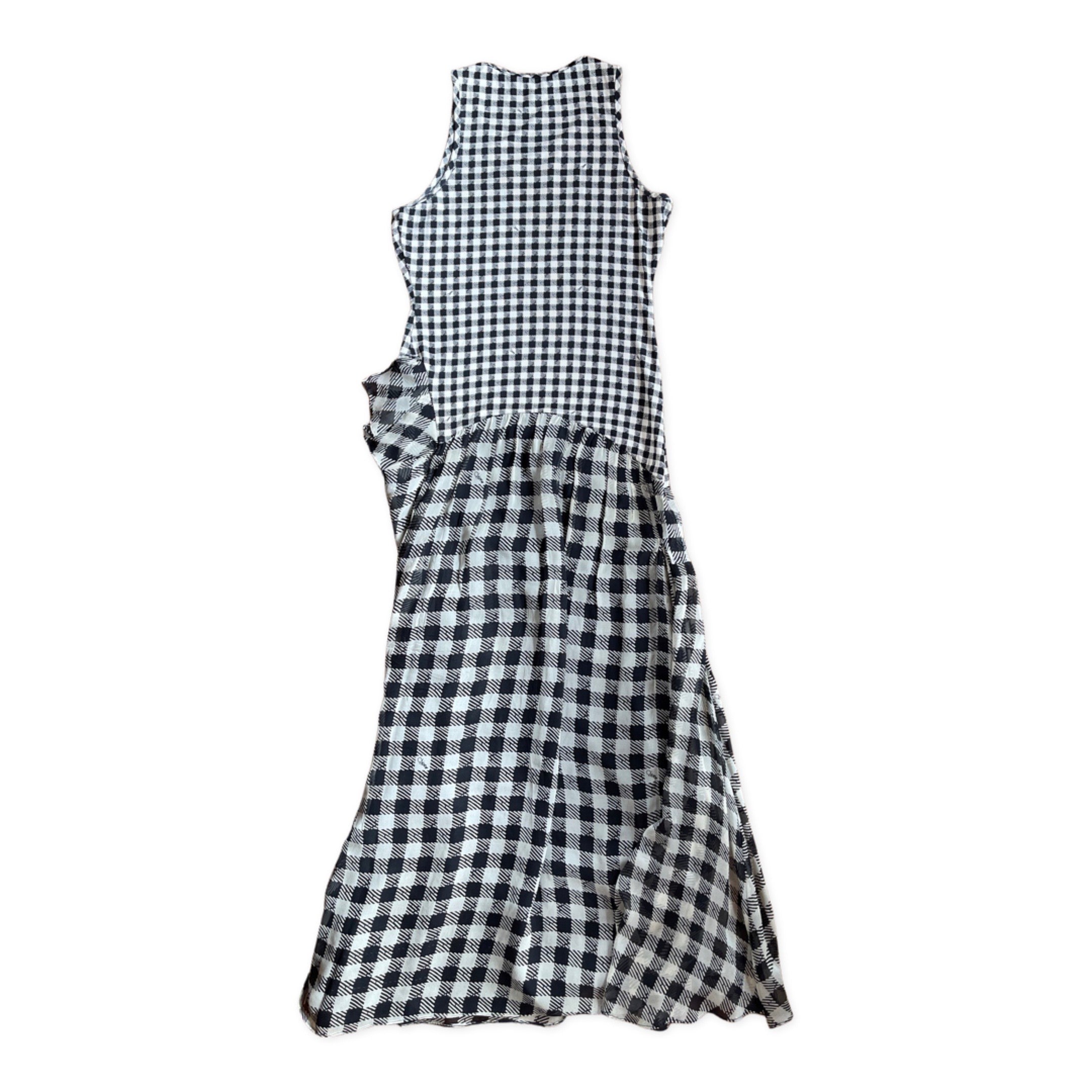 Cotton Half Sleeves Fashiana Checked A-Line Midi Dress at best price in  Jaipur