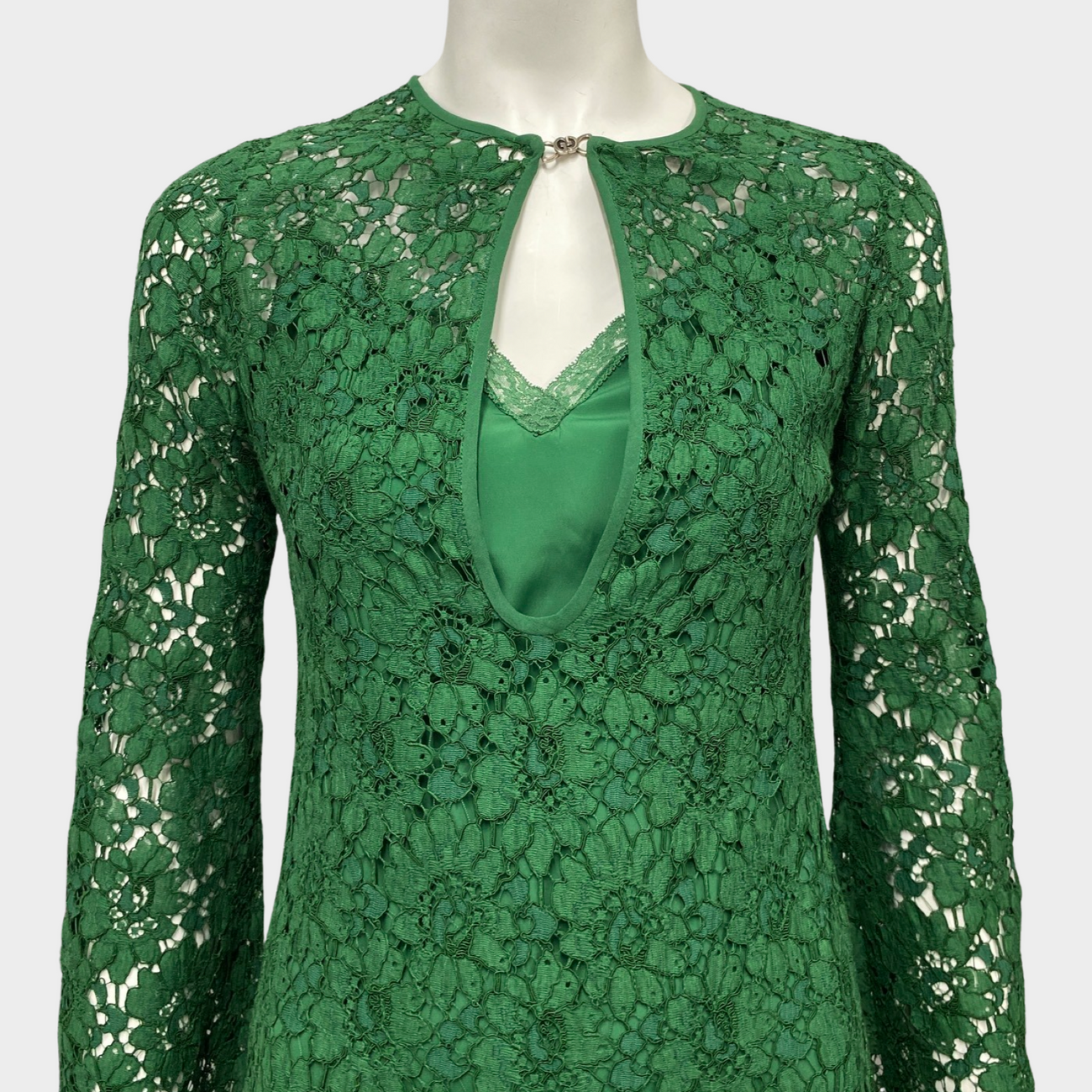 Gucci green lace mini dress – Loop Generation