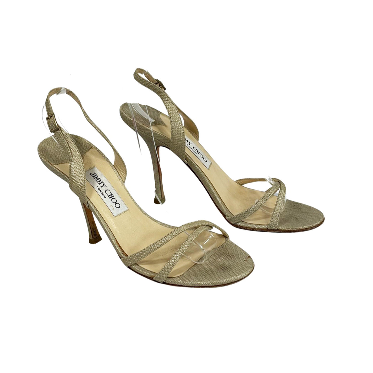 Jimmy Choo Blue Patent Leather India Slingback Sandals Size 39.5 Jimmy Choo  | TLC