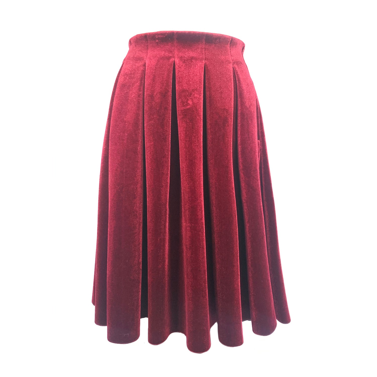 Maje burgundy velvet skirt – Loop Generation