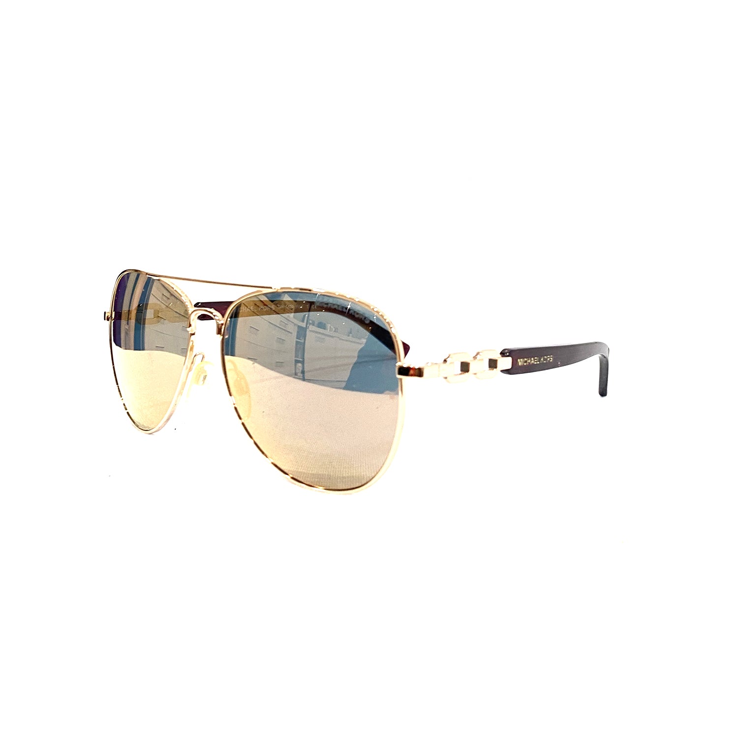 Michael Kors Brown/Gold 11936G Star Round Sunglasses Michael Kors | TLC