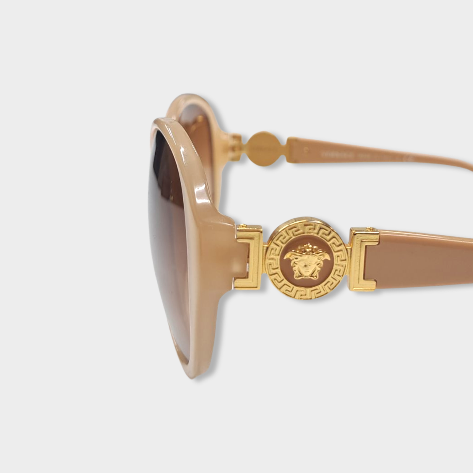 Versace Eyewear logo-plaque round-frame Sunglasses - Farfetch