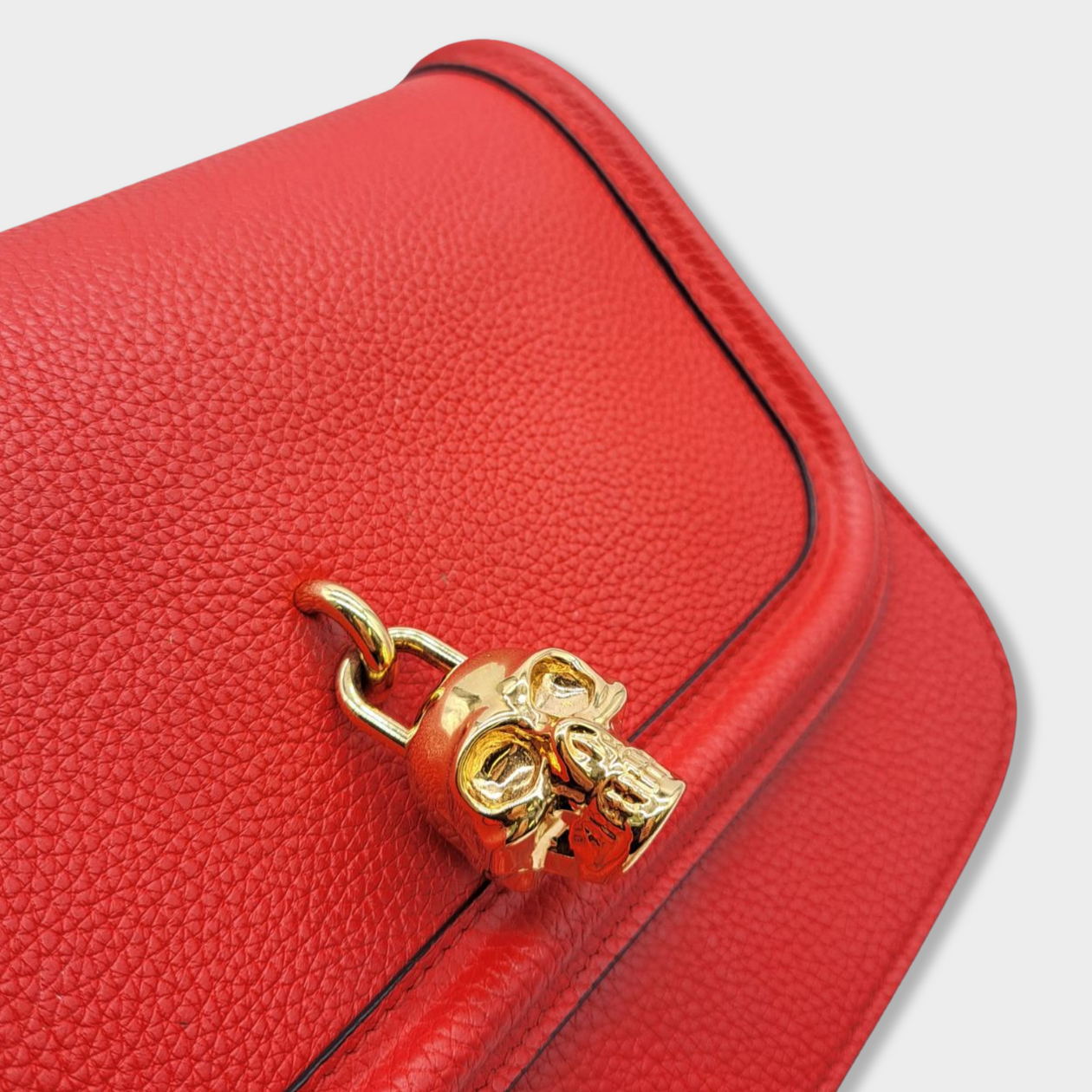 ALEXANDER MCQUEEN red leather handbag – Loop Generation