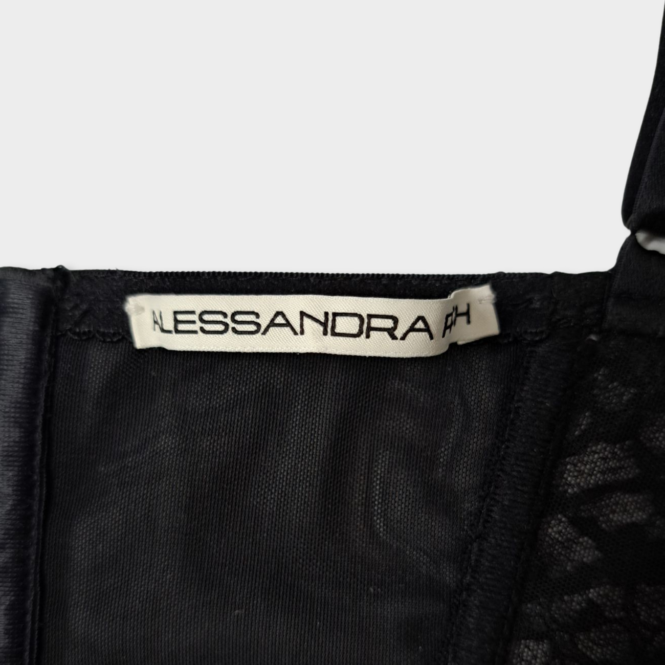 ALESSANDRA RICH black lace bustier top – Loop Generation