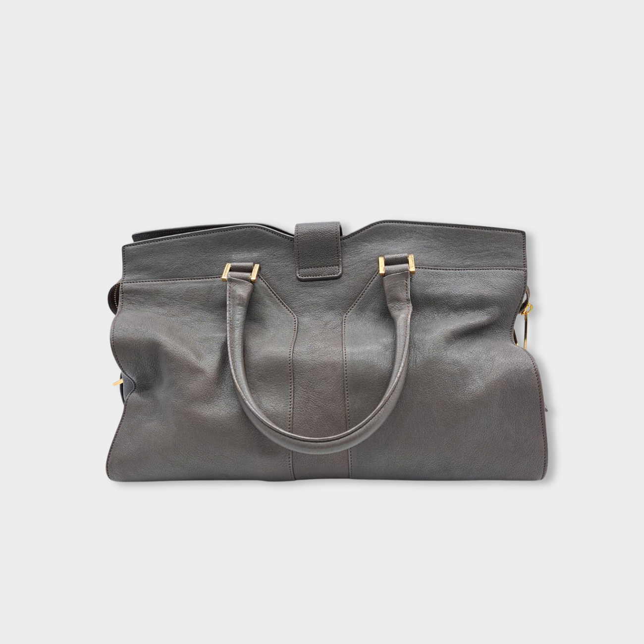 Yves Saint Laurent Ysl belt bag Grey Leather ref.235714 - Joli Closet