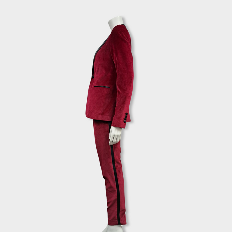 second-hand EACH X OTHER burgundy velvet set