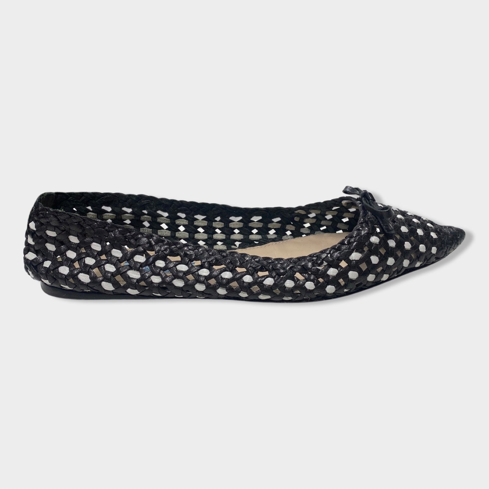 Prada black ballet sales flats