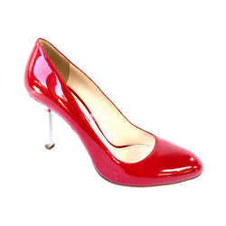 PRADA red heels metal heel