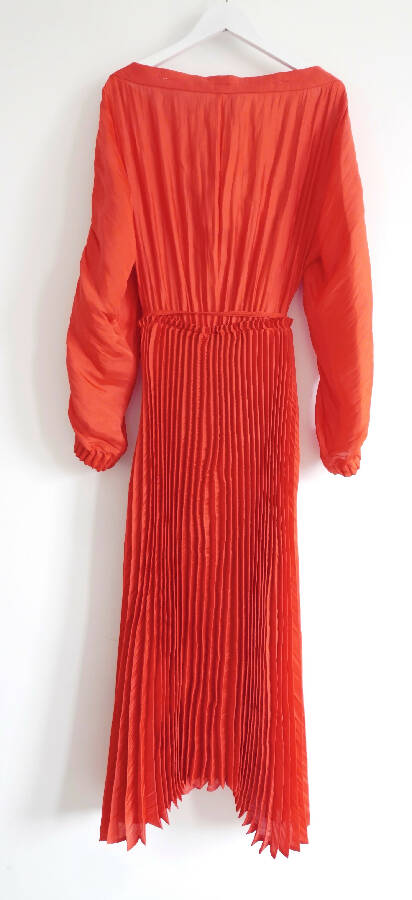 Rejina Pyo women's coral polyester sleeved elise dress