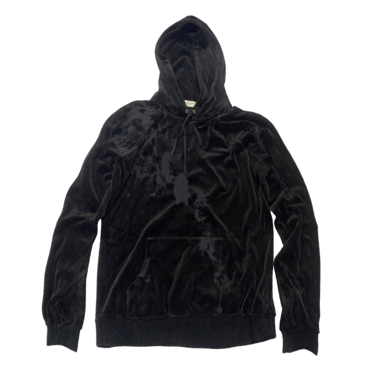 SAINT LAURENT black velour hoodie – Loop Generation