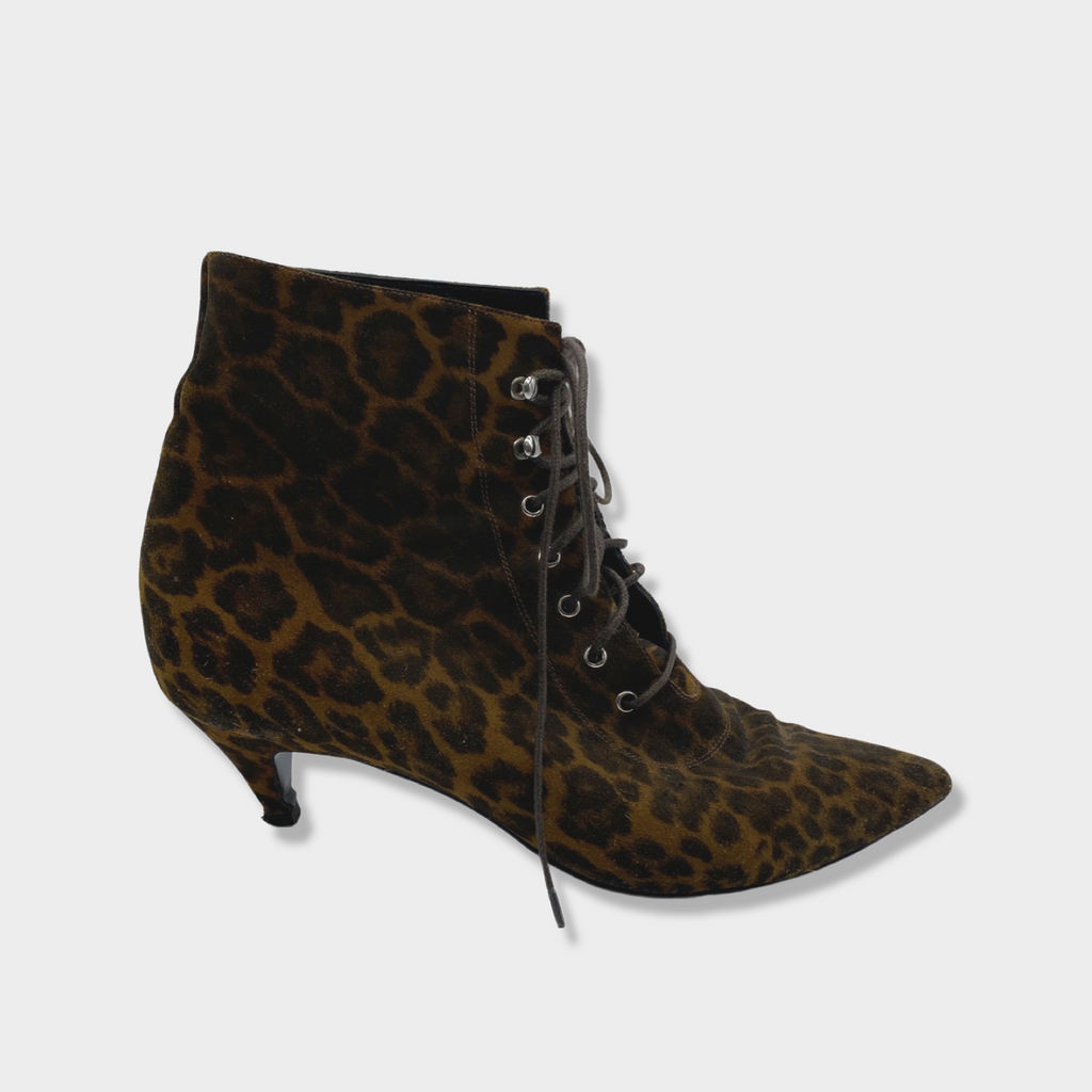 Saint laurent sales kitten heel boots