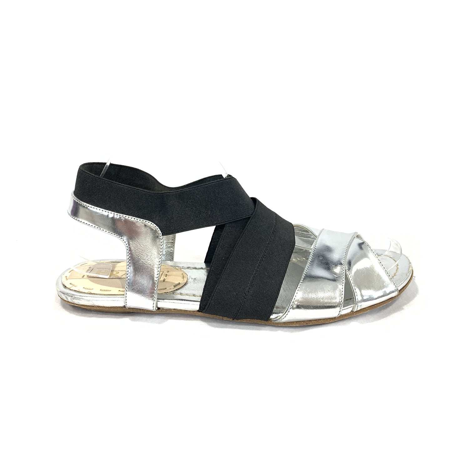 Prada 2024 silver slides