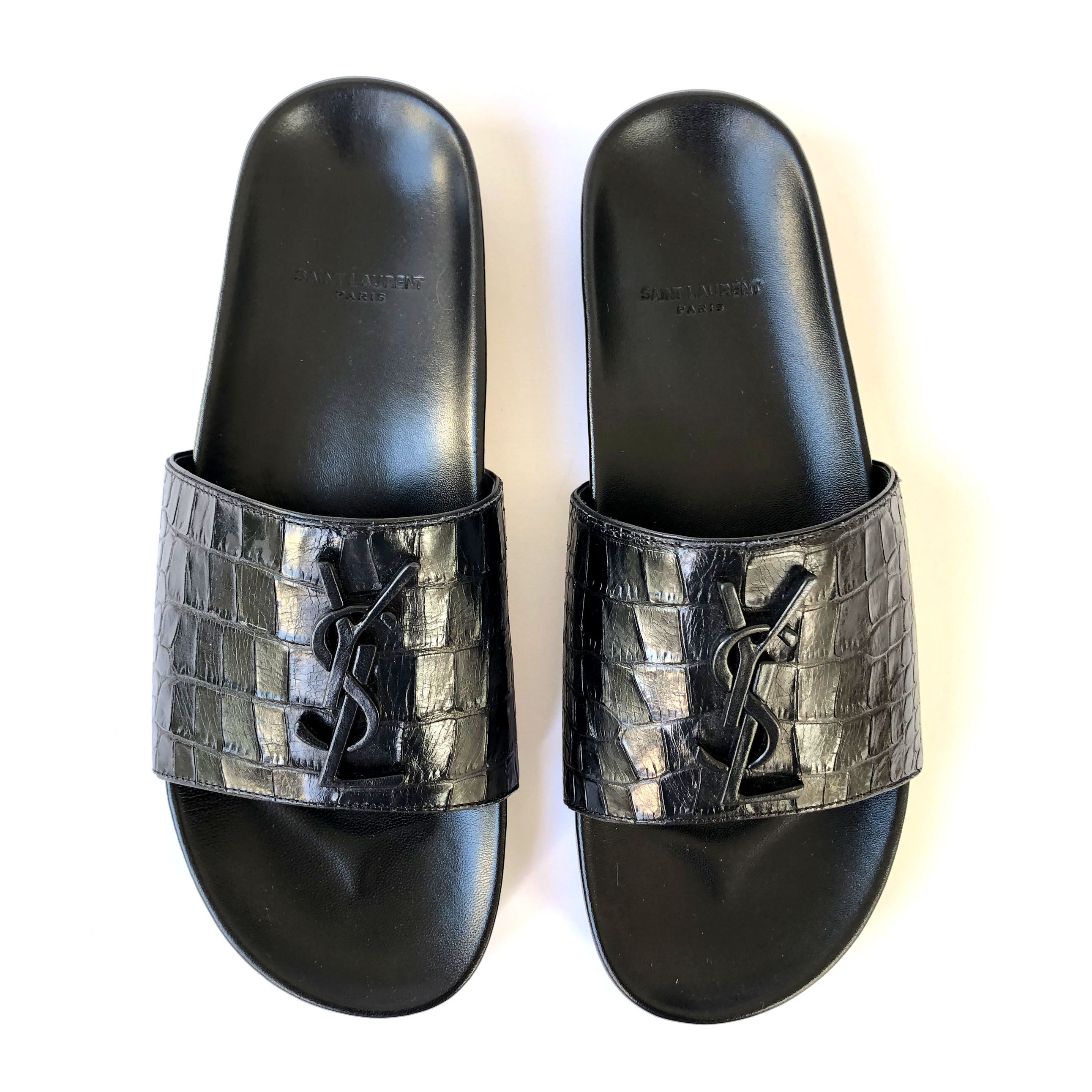 Ysl on sale slide sandals