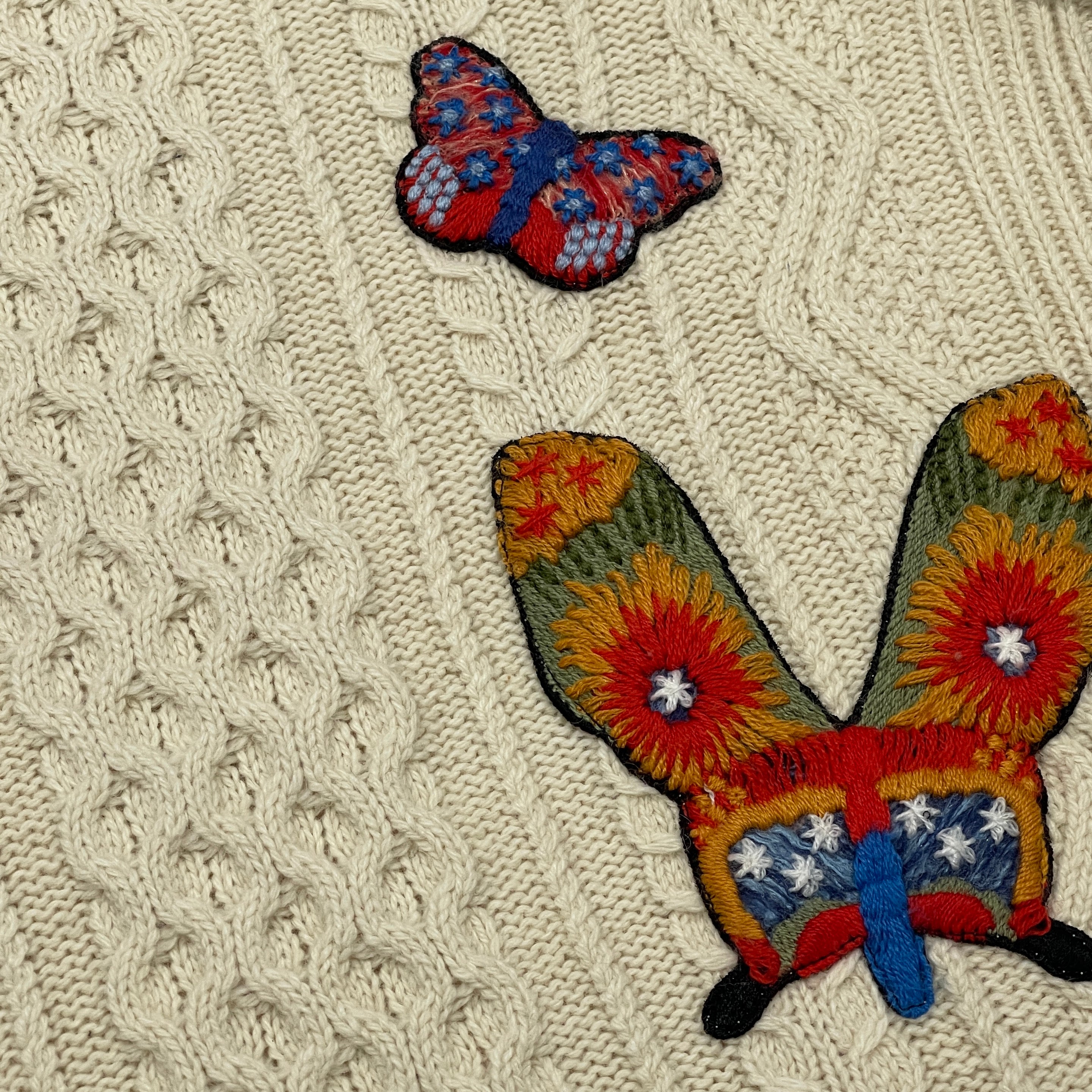 Valentino ecru butterfly jumper – Loop Generation