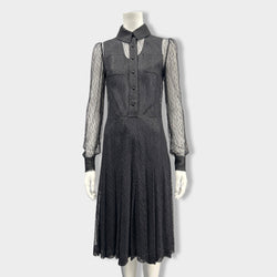 pre-loved YVES SAINT LAURENT black lace dress | Size M