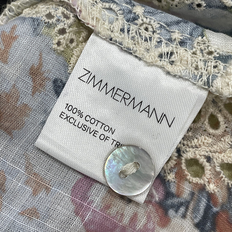 Zimmermann flower print lace dress